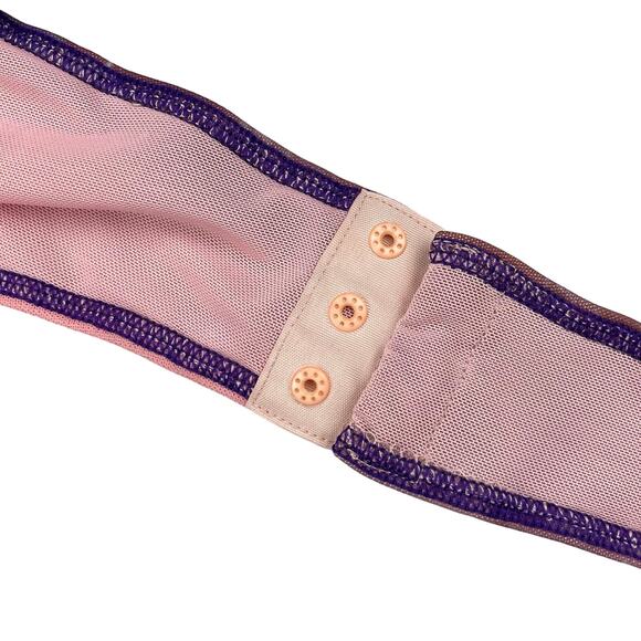 OH POLLY X Tammy Hembrow Supernova High Neck Long Sleeve Mesh Bodysuit Sz 4 - Picture 9 of 11